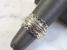 Load image into Gallery viewer, Womens Vintage Estate Sterling Silver Fidget Ring 7.1g E3076