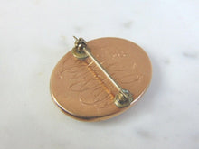 Load image into Gallery viewer, Vintage Estate 14K Gold Portrait Monogram Brooch 7.4g E3203