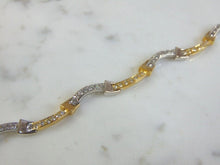 Load image into Gallery viewer, Womens Vintage Estate 18K Gold Diamond Bracelet 12.8g E3208