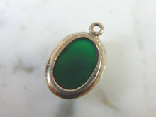 Load image into Gallery viewer, Womens Vintage Estate Sterling Silver Aventurine Pendant 4.8g E2720