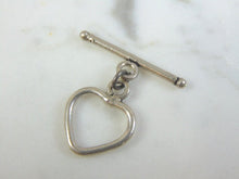 Load image into Gallery viewer, Vintage Estate Sterling Silver Heart Lapel T-Bar 2.1g E1446