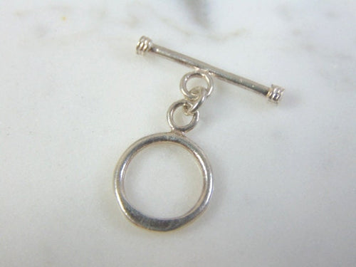 Vintage Estate Sterling Silver Lapel T-Bar 1g E1448
