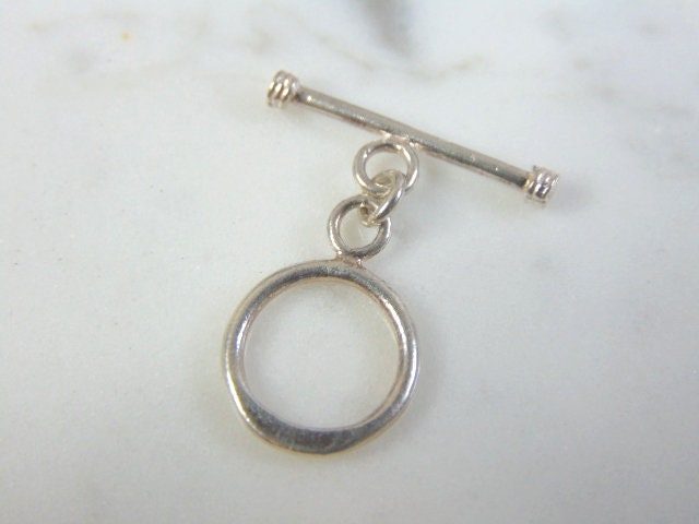 Vintage Estate Sterling Silver Lapel T-Bar 1g E1448