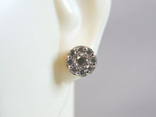 Load image into Gallery viewer, Womens Vintage Estate Sterling Silver CZ Earrings 2.4g E1463