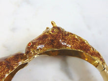 Load image into Gallery viewer, Womens Vintage Estate 18K Gold &amp; Enamel Horses Bracelet 48.9g E3101
