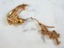 Load image into Gallery viewer, Vintage Estate 18K Yellow Gold Fisherman Brooch 19.4g E3054