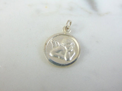 Vintage Estate Sterling Silver Cupid Charm 1.4g E1843