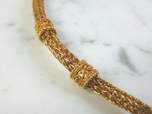 Load image into Gallery viewer, Womens Vintage Estate 21k Gold Lioness Necklace w/ Garnet Eyes 67.3g E755