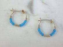 Load image into Gallery viewer, Vintage Estate Sterling Silver Hoop Earrings .9g E1866