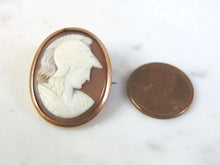 Load image into Gallery viewer, Vintage Estate 14K Gold Portrait Monogram Brooch 7.4g E3203