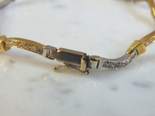 Load image into Gallery viewer, Womens Vintage Estate 18K Gold Diamond Bracelet 12.8g E3208