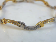 Load image into Gallery viewer, Womens Vintage Estate 18K Gold Diamond Bracelet 12.8g E3208