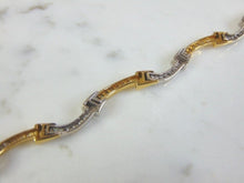 Load image into Gallery viewer, Womens Vintage Estate 18K Gold Diamond Bracelet 12.8g E3208
