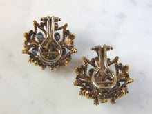 Load image into Gallery viewer, Womens Vintage Estate 18K Gold Multi Stone Earrings 15.7g E3212