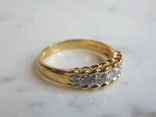 Load image into Gallery viewer, Womens Vintage Estate 14K Yellow Gold Diamond Ring 5.2g E5353