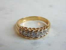 Load image into Gallery viewer, Womens Vintage Estate 14K Yellow Gold Diamond Ring 5.2g E5353