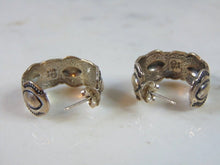 Load image into Gallery viewer, Womens Vintage Estate Sterling Silver Southwestern Earrings 7.3g E5089