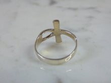 Load image into Gallery viewer, Womens Vintage Estate Sterling Silver Ankh Ring 1.5g E5154