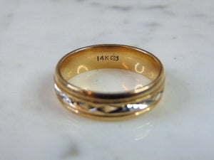Vintage Estate 14K Yellow Gold Wedding Band Ring 6.9g E5165