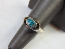 Load image into Gallery viewer, Womens Vintage Estate Sterling Silver Turquoise Ring 8.5g E5173
