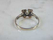 Load image into Gallery viewer, Womens Vintage Estate Sterling Silver Owls Ring 2.4g E5127