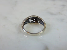 Load image into Gallery viewer, Womens Vintage Estate Sterling Silver Filigree Ring 1.3g E5175