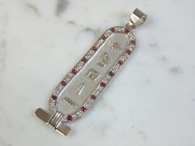 Load image into Gallery viewer, Vintage Estate 18K White Gold Egyptian Pendant 7.1g E5664