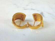 Load image into Gallery viewer, Womens Vintage Estate 22K Gold Modernist Earrings 8.7g  #E4027