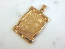 Load image into Gallery viewer, Womens Vintage Estate 18k Gold GOD Pendant 4.8g E5750