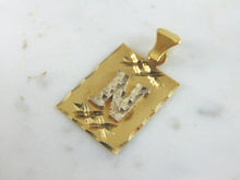 Load image into Gallery viewer, Womens Vintage Estate 14k Gold "N" Pendant 2.2g E4106