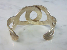 Load image into Gallery viewer, Womens Vintage Sterling Silver .950 Modernist Cuff Bracelet 84.2g E714