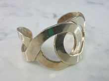 Load image into Gallery viewer, Womens Vintage Sterling Silver .950 Modernist Cuff Bracelet 84.2g E714