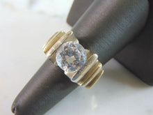 Load image into Gallery viewer, Womens Vintage Estate Sterling Silver CZ Ring 16.4g E855