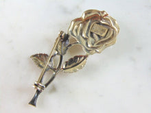 Load image into Gallery viewer, Womens Vintage Estate Lang Sterling Silver Rose Brooch 5.1g E893