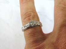 Load image into Gallery viewer, Womens Vintage Estate 14K White Gold Diamond Ring, 4.2g E3369