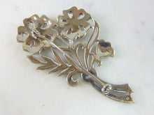 Load image into Gallery viewer, Womens Vintage Estate Sterling Silver Flower Brooch 15.2g E1935