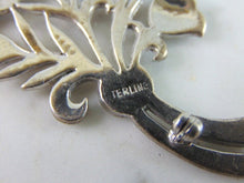 Load image into Gallery viewer, Womens Vintage Estate Sterling Silver Flower Brooch 15.2g E1935