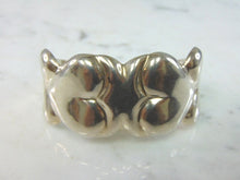 Load image into Gallery viewer, Womens Vintage Estate Sterling Silver Heart Cuff Bracelet 49.7g E1967