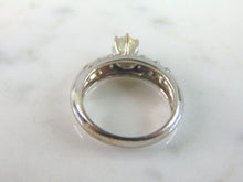 Load image into Gallery viewer, Womens Vintage Estate 14K White Gold Diamond Ring, 4.4g E3380