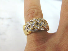 Load image into Gallery viewer, Womens Vintage Estate 14K Gold Diamond Ring, 9.6g E3394