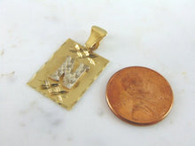 Load image into Gallery viewer, Womens Vintage Estate 14k Gold "N" Pendant 2.2g E4106
