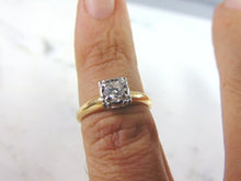 Load image into Gallery viewer, Womens Vintage Estate 14k Gold Diamond Engagement Ring 2.7g #E741