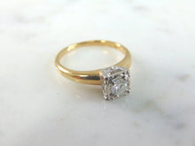 Load image into Gallery viewer, Womens Vintage Estate 14k Gold Diamond Engagement Ring 2.7g #E741
