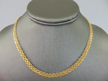 Load image into Gallery viewer, Womens Vintage Estate 14K Yellow Gold Mesh Necklace 12.8g E963