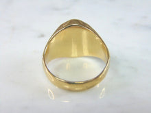 Load image into Gallery viewer, Mens Vintage Estate 14K Yellow Gold Tigers Eye Ring 10.3g E2010
