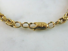 Load image into Gallery viewer, Womens Vintage Estate 14K Yellow Gold Byzantine Bracelet, 13.7g E2072