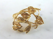 Load image into Gallery viewer, Womens Vintage Estate 14K Gold Floral Brooch 5.3g E2012
