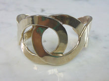 Load image into Gallery viewer, Womens Vintage Sterling Silver .950 Modernist Cuff Bracelet 84.2g E714