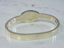 Load image into Gallery viewer, Womens Vintage Estate Sterling Silver Malachite Bracelet 49.5g E787