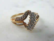 Load image into Gallery viewer, Womens Vintage Estate 10K Gold Diamond Ring 4.0g #E2038